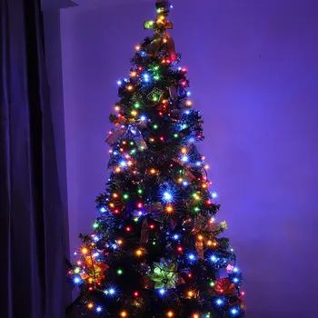 Nepremokavé Vianočné Dekorácie Víla RGB LED Reťazec Svetlo s USB 5V Hudby Radič WS2812B Individuálne Adresovateľné Svetlá