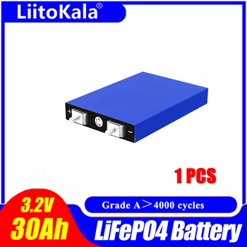 1PCS LiitoKala LiFePo4 3.2 V 30AH 5C Batéria Li Bateria pre Diy 12V E-bike Skúter invalidnom AGV Auto Golfové Vozíky 4000 Cyklus