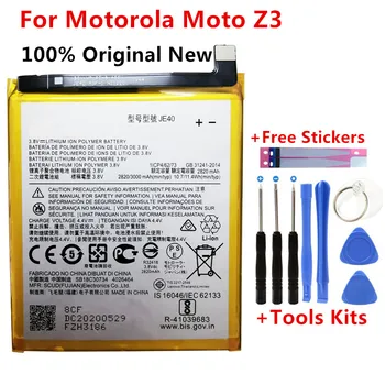 100% Originálne Nové 3000mAh / 11.4 Wh JE40 Telefón Náhradné Batérie Pre Motorola Moto Z3 JE40 Batterie Bateria Batterij batérie