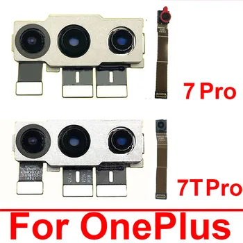 Pôvodné Hlavné Zadné Predné Modul Fotoaparátu Pre Oneplus 7 Pro 7T Pro Zadné vga Kameru Montáž Flex Páse s nástrojmi Náhradné Diely
