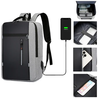 Pánske Reflexné 15.6 Palcový Notebook Batoh USB Nepremokavé Notebook Business Travel Školské Tašky Pack Taška Pre Mužov Ženy, Ženský