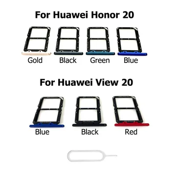 Náhradná Pre Huawei Honor 20 Zobrazenie V20 Zásuvka Na Kartu Sim Slot Držiteľ Adaptér Konektor Opravy Dielov