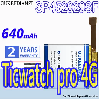 Vysoká Kapacita GUKEEDIANZI Náhradné Batérie SP452929SF(Bluetooth) /(4G)640mAh Pre Ticwatch pro Bluetooth Verzia