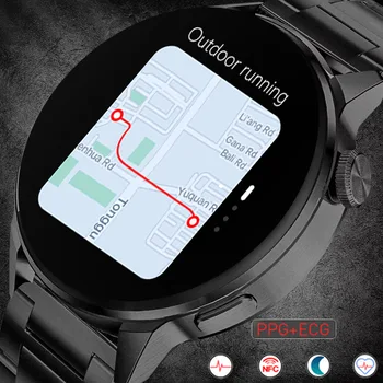 Smart Hodinky Muži Ženy Fitness Srdcového rytmu EKG PPG Náramok GPS Tracker NFC Hovor Náramkové hodinky Športové Smartwatch Pre Android IOS