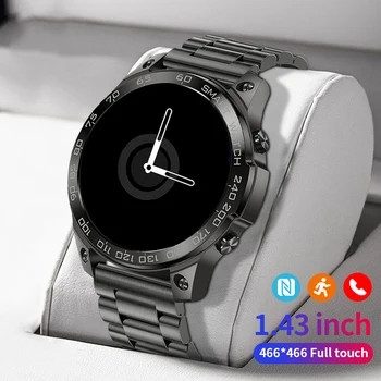 Smart Hodinky Mužov AMOLED Displej Bluetooth Hovor Smartwatch 2023 NFC Nepremokavé režim Šport Zdravie Monitor 400mAh 1.43