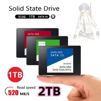 Originálne Prenosné SSD 2TB 2,5 Palca 512 gb diskom Sata III Pevný Disk Pre Prenosné Micro Ploche Počítača 1 TB Interné ssd Pevný Disk
