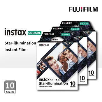 10-30 listy Fujifilm Instax Námestie Star-osvetlenie Rám Film Photo Papier Pre SQ10 SQ6 SQ20 Okamžité Fotoaparát na Film