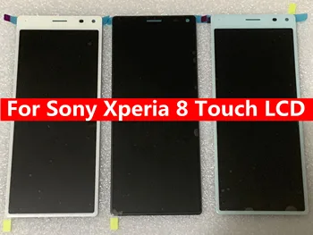 100% Originálne Pre Sony Xperia 8 LCD Displej Dotykový Displej Digitalizátorom. Montáž Pre Sony X8 Lcd Náhradné
