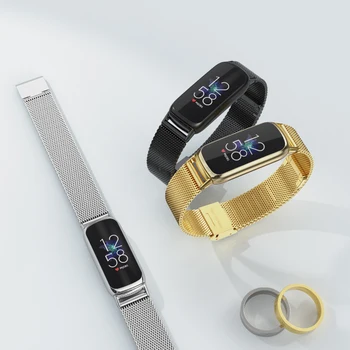 Pre Fitbit Luxe Smart Watchband Kovové Milanese Náramok z Nerezovej Ocele Kapela Zápästie Fitbit Luxe Náramok
