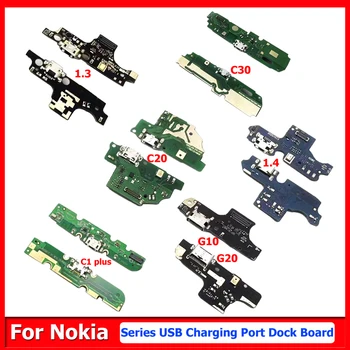 USB Nabíjací Dok Port Konektor Rada Flex Kábel Pre Nokia 1.3 TA-1207 1.4 C1 Plus C20 C30 TA-1369 G10 G20 Náhradné Diely