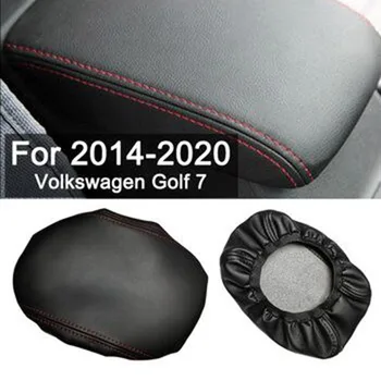 Pre Volkswagen Golf 7 na roky 2014-2020 Mieru Mikrovlákna Kožené Centrum Opierkou Chrániť Kryt interiéru vozidla Priamu montáž