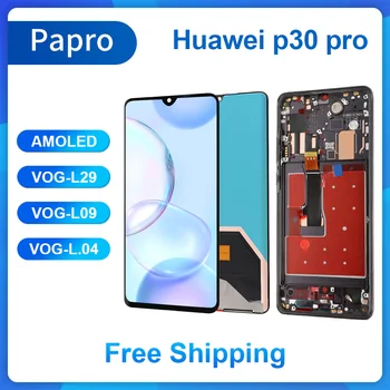 AMOLED Vysokej Kvality Pre Huawei P30 Pro LCD Displej Dotykový Displej VOG-L29 VOG-L09 OLED Digitalizátorom. Montáž Náhradný Test Dobre