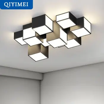Nové LED Lustre Minimalistický Kombinácia Obývacej Izby na Čítanie Vnútorné Osvetlenie Svietidlo Kuchyňa Lesk Lampa Stropný Luster