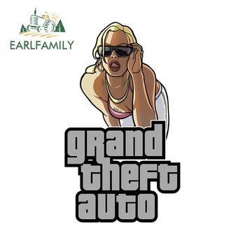 EARLFAMILY 13cm pre Grand Theft Auto Logo Auto Samolepky chranenim Auto Príslušenstvo Obtlačky Vinyl Osobnosti Legrační