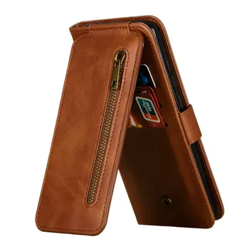 Zips Peňaženky, Kožené Book Etui pre iPhone 14 Pro Max 5G 2022 Luxusné Prípade iPhone13 Mini 12 11 Xr SE 8 Plus Flip Cover Shockproof