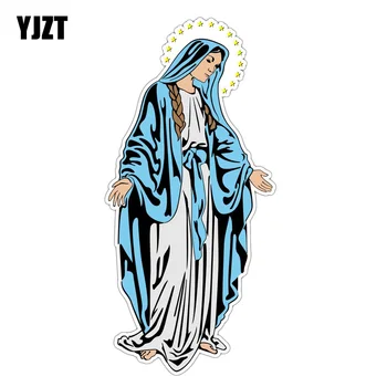 YJZT 7.1 CM*15.2 CM Svätá Mária, Matka Ježiša Boh PVC Motocykel, Auto Nálepky 11-00373