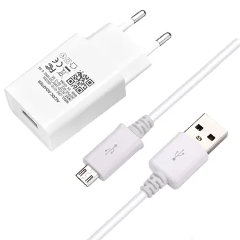 Univerzálna USB Nabíjačka Telefónu Adaptér 5V 2A Nabíjanie Pre Huawei Y5 Y6 Y7 Y9 2018 2019 Česť 10i 20i Micro USB Kábel EÚ elektrickej siete