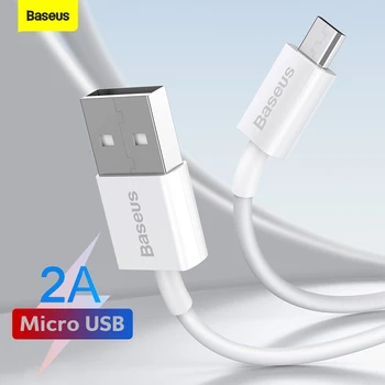 Baseus Micro USB Kábel 2A Rýchle Nabíjanie Kábel Pre Xiao Redmi Samsung Oneplus Údaje Drôt Android Mobilný Telefón, USB Nabíjací Kábel