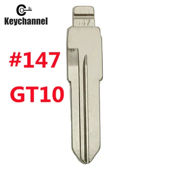 Keychannel 10pcs/veľa KD TLAČIDLO ČEPEĽ #147 GT10 Kovové Prázdne Uncut Flip XHORSE Diaľkové Tlačidlo Čepeľ Pre IVECO pre KEYDIYInterior časti