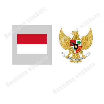 Indonézia Vlajka Štátny Znak Nálepky Auto Okno Telo Dekorácie-Nálepky Príslušenstvo Kryt Škrabance Chranenim