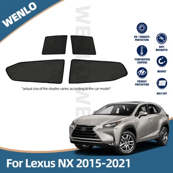 Magnetické Auto Bočné Okno Slnečníky Oka Tieni Blind Pre Lexus NX prijímac nx200 NX300 NX200H NX200T NX300H 2015-2021