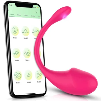 APLIKÁCIU Diaľkové Ovládanie vibrátory vajcia Silica gel vibrátory pre ženy G-spot orgazmus 10 rýchlosť vibrador sexuálne hračky pre ženy sexshop