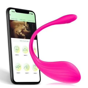 Bezdrôtový Bluetooth G-Spot Vibrátor, Dildo pre Ženy APLIKÁCIU Diaľkové Ovládanie Nosenie Vibračné Vajíčko Klitoris Ženské Nohavičky Sexuálne Hračky pre Dospelých