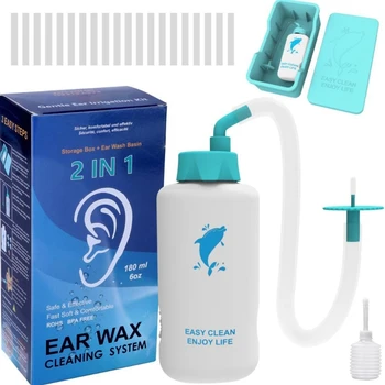 Bezpečné ušného mazu Odstraňovač Ucho Podložka Fľaša Účinná na Čistenie Uší Upchanie Ucha Cleaner Ľahko Nastaviť Prevádzku Kliniky Drop Shipping