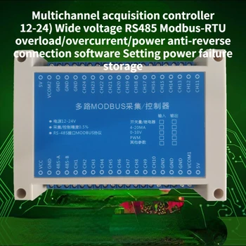 Multi-kanál RS485 na Analógový Výstup AO Modbus-Modul 0-20MA/4-20MA/0-5V/0-10V