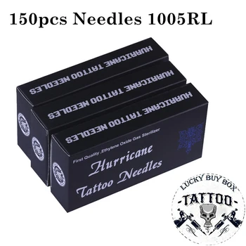 Tetovanie Ihly 150PCS Profesionálne Tetovanie Ihly 1005RL Jednorazové Sterilze Kolo Líniové Tetovanie Ihly Na Tetovanie Body Art