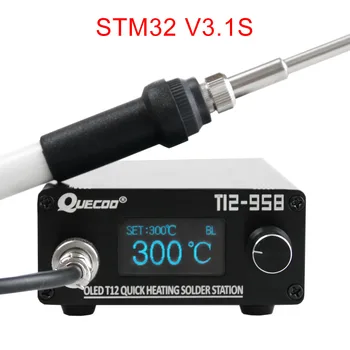 STM32-OLED T12-958 1.3 palcový digitálny displej Spájkovacie Stanice V3.1S radič s 5pin 907 rukoväť Spájkovačka Tipy č plug