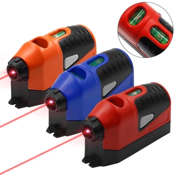 Mini Vertikálne vodováhy Nástroj Laser Level LASER ROVNO Laserom Navádzané Úrovni Line Meranie Rozchodu Nástroj