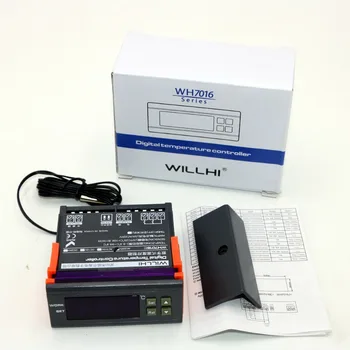WH7016D AC 220V/110V DC 24V/12V 10A Digitálny LCD Elektronický termostat Regulátor Teploty prepínač -30~300 celcius Pre rúra