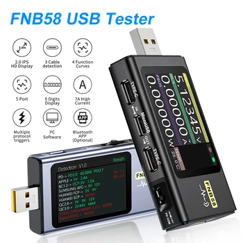 Digitálny Voltmeter Ammeter USB Tester Typu C, Rýchle Nabíjanie Protokol Moc QC4.0/PD3.0 Spúšť Zisťovanie Kapacity Meranie Nástroja