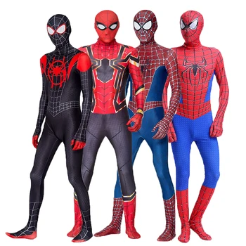 Nové Míle Ďaleko Od Domova Marvel Cosplay Kostým Zentai Kostým Spiderman Superhrdina Kombinézu Spandex Oblek pre Deti Dospelých