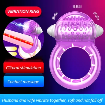 Vibrátory penis krúžok na penis krúžok stimulátor klitorisu erekcie masáž, mäkké vibrátory oneskorenie ejakulácie dospelých, sexuálne hračky pre pár
