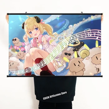 Anime YouTuber Hololive Tsunomaki Watame Plagát na Stenu Prejdite Domova HD Tlač Obývacia Izba Dekoratívne Zbierku Umenia Dary