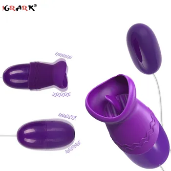 Jazyk Ústne Lízanie Bullet Vibrátor USB Vibračné Vajíčko G-spot Pošvy Loptu Masáž Klitorisu Stimulátor Sexuálne Hračky pre Ženy, Sex Shop