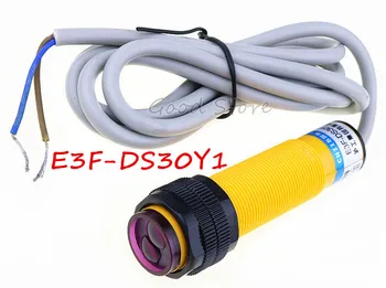 1PCS E3F-DS30Y1 90-250VAC M18 Č. 3 Vodiče 30 cm Senzor difúzny odraz optické prepínanie