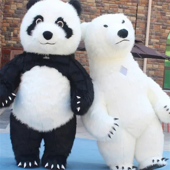 2022 Cosplay Nafukovacie Polar Bear Kostým Maskota pre Reklamné, Svadobné Prispôsobiť Maskot Kostým Zvierat Kostým Biely Medveď