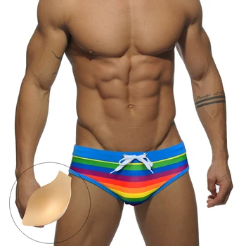 Európa Amerika Rainbow Plávať Nohavičky Sexy Mužov S Nízkym Pásom Bikiny, Plavky Nylon Plavky Módne Muž Pláži Športe Surfovanie Šachty