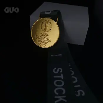 Futbalové Suveníry Fanúšikov Zberu Kovov Medaila Europa Ligy Majstrov Medaila Replika Medaily Zlatá Medaila