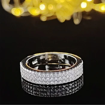 2023 NOVÝ DIZAJN Reálne striebornú farbu a estetické Svadobné kapela večnosti Prstene pre Ženy zapojenie Šperky R802