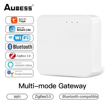 Tuya Multi-mód Brány Zigbee WiFi Bluetooth-kompatibilné Hub, Bridge Inteligentný Život APLIKÁCIU Diaľkové Ovládanie Práce S Alexa Domovská stránka Google