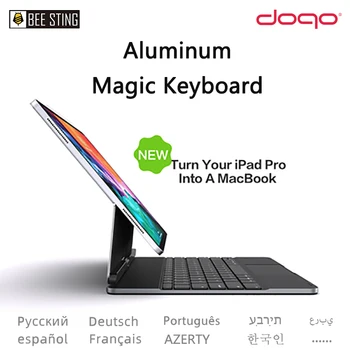 DOQO Magic Klávesnice puzdro Pre Apple iPad Pro 11 2020 2021 2018 Vzduchu 4 5 10.9 2022,kórejčina arabčina portugalský Magnetický Kryt Klávesnice