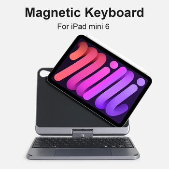 Podsvietenie Magnetický Kryt Skladacia Otočná Klávesnica pre Ipad Mini 6 Magic Klávesnice puzdro pre Apple Mini6 6. Tablet Príslušenstvo