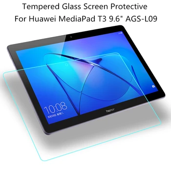 Ultra-tenká 0,3 mm 9H Tvrdeného Skla Screen Protector Pre Huawei MediaPad T3 9.6 palcov Tablet Ochranná Fólia Pre AGS-L09 AGS-W09