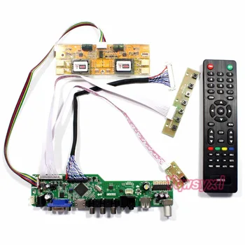 Radič Doske Auta pre M190EN04 V5 V. 5 TV+HDMI+VGA+AV+USB, LCD, LED displej Ovládač Rada