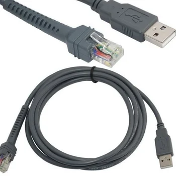 2M USB RJ48 RJ50 Skener Dátový Kábel pre LS1203 LS2208 LS4208 LS3008 CBAU01-S07ZAR Symbol Čiarových kódov Časť Kábel Kvapka Loď