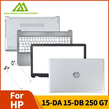 Nové Pre HP 15-DA 15-DB 250 G7 255 G7 TPN-C135 TPN-C136 Notebook, LCD Zadný Kryt/Rám/Závesov/opierka Dlaní/Spodný Prípade Striebra L20434-001